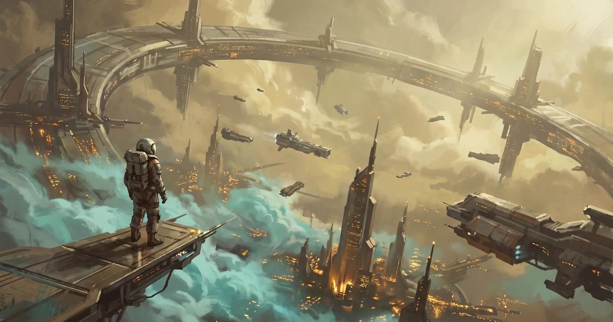 Castaly cover: orbital ring city