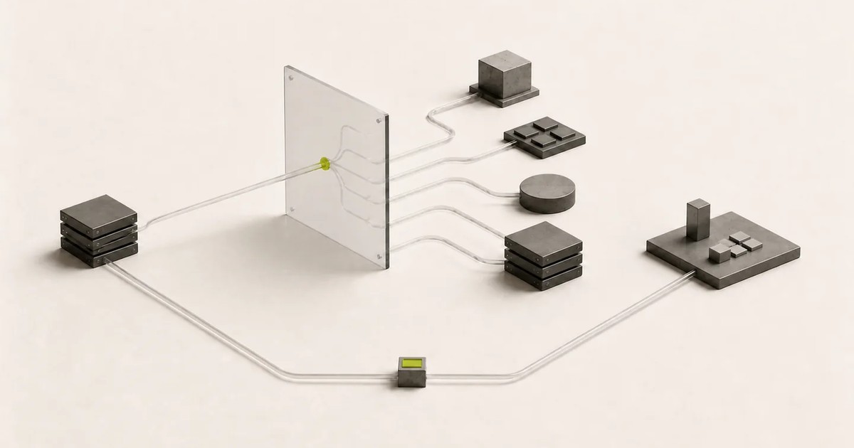 Diagram: a coding agent connected through a gateway to several services