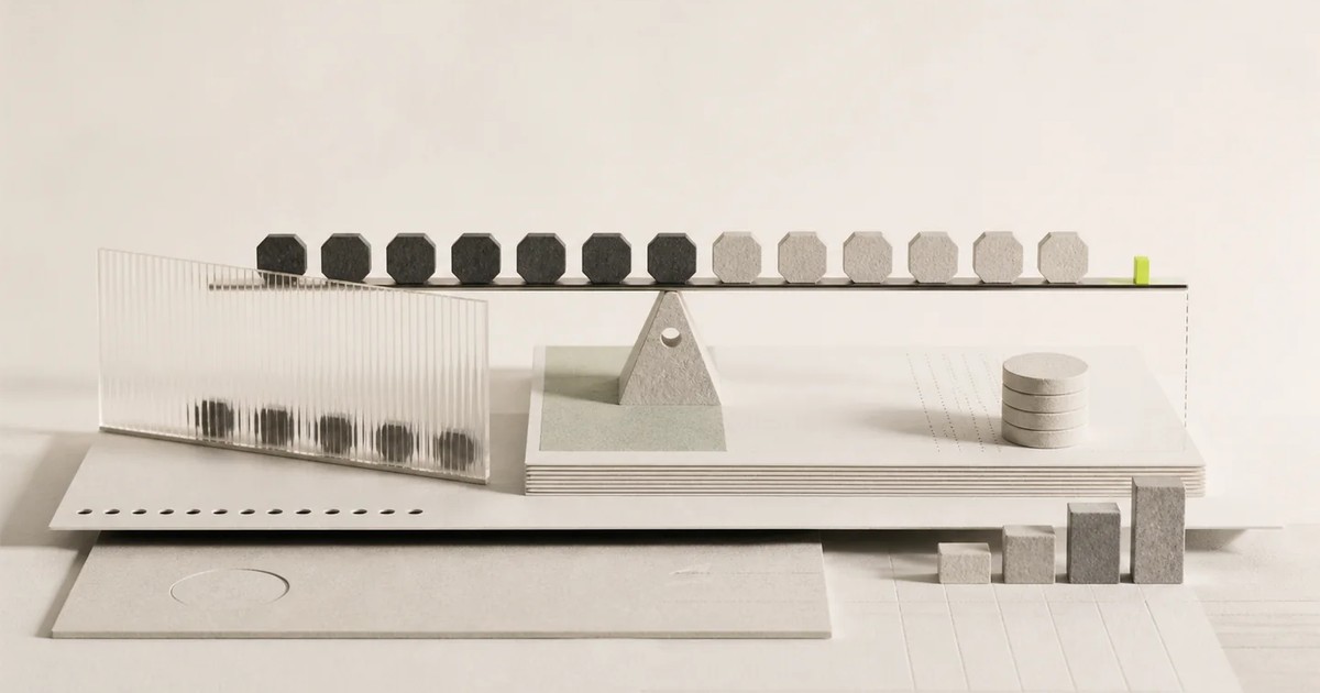 Illustration: a balance weighing request units